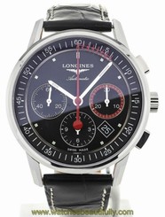 Longines Column Wheel Record Chronograph Men Watch L47544524 L4.754.4.52.4 New