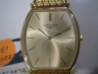 LONGINES LA GRANDE CLASSIC MEN'S WATCH QUARTZ SAPPHIRE S/S GOLD SWISS L47052328 846692110098