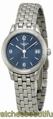 Longines L42744966 / L4.274.4.96.6 Flagship Blue Dial Automatic Women's SS Watch 7612356180515