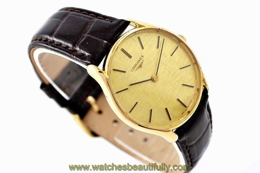 Vintage Longines Classic Gold Plated Hand Wind Midsize Watch 1106