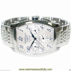 Longines Evidenza L2.643.4 Automatic Chronograph Men's Stainless Steel Watch Pre