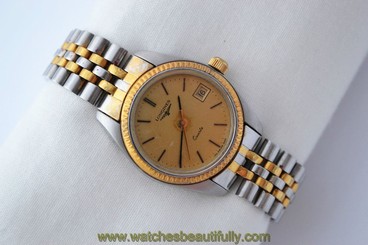 Vintage Longines Quartz Two Tone Stainless Steel Ladies Watch 888