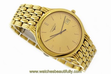 Vintage Longines Classic Gold Plated Midsize Quartz Watch 639