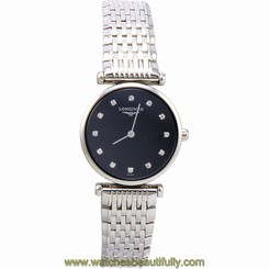 La Grande Classique Longines Women's Watch Diamonds Black Dial Quartz L42094586