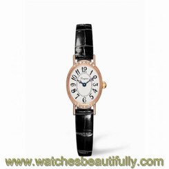 Ladies Longines Les Ravissantes Rose Gold & Diamonds Wrist Watch L5.182.9.73.2