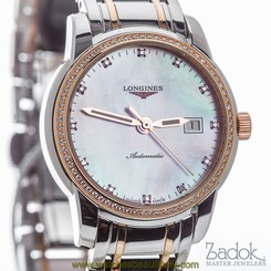 Longines Saint-Imier 30mm Automatic Steel, 18k Rose Gold & Diamond Ladies' Watch