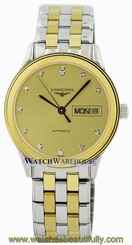 Longines Flagship L47993377 / L4.799.3.37.7 Automatic Men Diamond Date-Day Watch