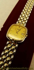 Vintage Ladies Longines Flagship Gold Plated 2-Tone Swiss Quartz Watch! 7065