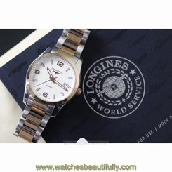 Longines L2.785.5.76.7 Conquest Classic Mens Watch 18K Rose Gold Bez RRP ��248...