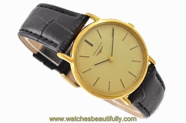 Vintage Longines Classic Gold Plated Hand Wind Midsize Watch 1281
