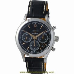 Longines Flagship Heritage Automatic Chronograph Black Dial Men's Watch 27504560