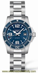 Blue Dial Ladies Longines Hydroconquest Automatic Watch L3.284.4.96.6