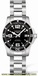 Ladies Longines Hydroconquest Automatic Watch Black Dial L3.284.4.56.6 703200176239