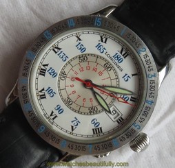 Longines Lindbergh Automatic mens wristwatch steel case 38 mm. in diameter
