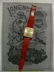 Longines square Gold 18 kt- Cal 350-