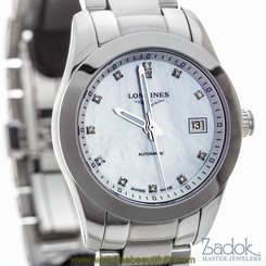 Longines Conquest Classic Stainless Steel 29.5mm Women's Watch 0.048ct L22854876 7612356179311