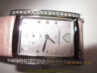 Women's Longines DolceVita Watch, Diamond Indices & Bezel