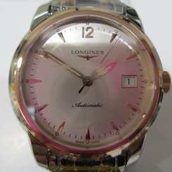 LONGINES ELEGANCE MEN'S WATCH AUTOMATIC SAPPHIRE S/S 18K GOLD TWO TONE L27635727