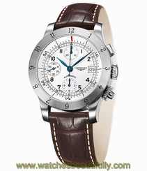 Longines Heritage Automatic Chronograph Steel Mens Strap Watch L2.741.4.73.2 7612356170660
