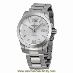 Longines Conquest Stainless Steel Mens Watch L3.659.4.76.6