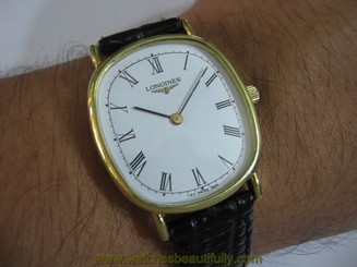 Classic LONGINES Slim Roman Number Index Men's Nice Rare Collection
