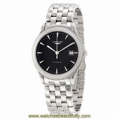 Longines Flagship Automatic Black Dial Stainless Steel Watch L48744526