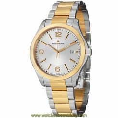 Maurice Lacroix Men's 'Miros' Silver Dial Two Tone Steel Watch MI1018-PVP13130 794504025446