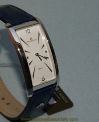 MAURICE LACROIX WATCH GOLD PLATED QUARTZ BLUE OROLOGIO - ��������