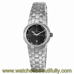 Maurice Lacroix MS1013-SS002-310 Swiss made quartz Movement SS Black Dial Watch
