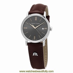Maurice Lacroix Women's EL1084-SS001-811 'Eliros' Brown Leather Strap Watch