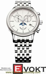 Maurice Lacroix Watch LC1148-SS002-130 Date Moon Phase Chronograph Genuine New