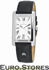 Maurice Lacroix Watch Miros MI2027-SS001-110 Men's Black Leather Genuine New