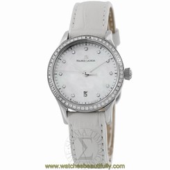 Maurice Lacroix Womens LC1113-SD501-170 Les Classique Diamond Dial Strap Watch 7640132498196