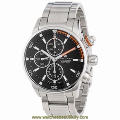Maurice Lacroix Men's PT6008-SS002332 Pontos Black Chronograph Dial Watch