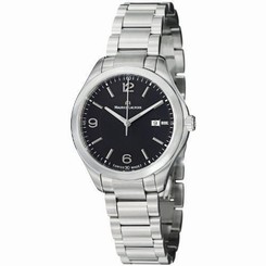 Maurice Lacroix Miros Ladies Black Dial Stainless Steel Watch MI1014-SS002-330