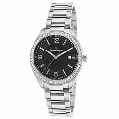 MI1014-SD502330 MAURICE LACROIX Women's Miros Diamond Stainless Steel Black Dial