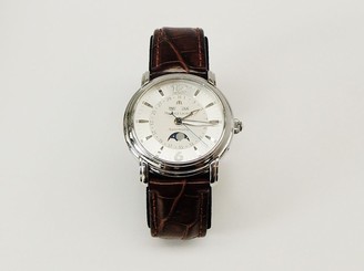 #306. MEN'S MAURICE LACROIX AUTOMATIC STAINLESS STEEL WATCH SAPPHIRES CRYSTALS