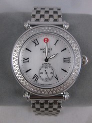 Michele Silver Diamond Caber Ladies Watch MWW16A000001 Box Refurbished NWT 99945397412