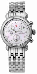 Michele CSX Womens White Dial Stainless Steel Bracelet Watch MW03C00