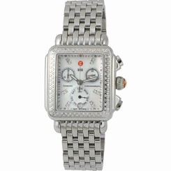 NEW Authentic Michele Deco Diamond Signature MOP Dial MWW06P000099 Ladies Watch