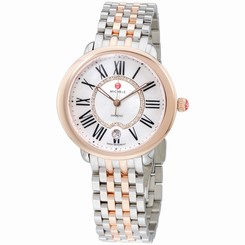 Michele Serein White MOP Dial Two-Tone Ladies Watch MWW21B000048