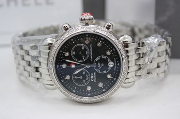 MICHELE CSX STAINLESS STEEL CUSTOM DIAMOND ENCRUSTED WATCH REF:MWW03M000197 845960049313