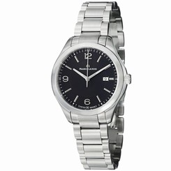 Maurice Lacroix Women's MI1014-SS002-330 'Miros' Black Dial Stainless Steel Watc 7640132499834