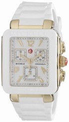 Michele Park Jelly Bean Women's Rose Gold Tone White Silicone Watch MWW06L000014