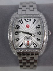NEW Michele Urban Mini Silver Diamond Watch & Band MWW02A000124 NIB + Box