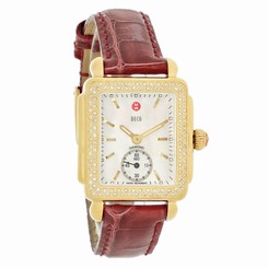 Michele Deco 16 Series Ladies Diamond MOP Swiss Quartz Watch MWW06V000017
