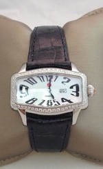Michele Coquette Retro Watch With Round Cut Diamonds 71-8801-CC-711-102