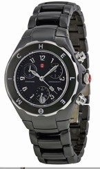 Michele Tahitian Black Ceramic watch mww12a000006 Retail $1,195- Brand NEW!