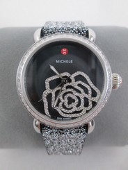 NEW Michele Black MOP Diamond Jardin CSX Limited Edition Watch MWW03T000070 NIB