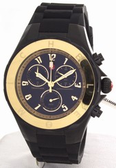 New Authentic Michele Women's Tahitian Jelly Bean Black Watch MWW12F000062